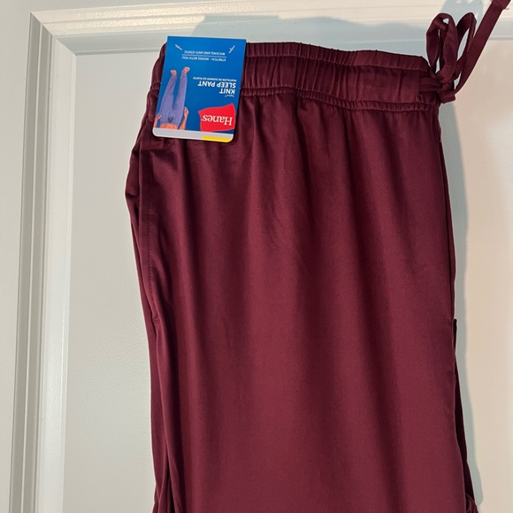 New-Hanes men’s tagless knit sleep pants, Super soft! Size large - Picture 2 of 3